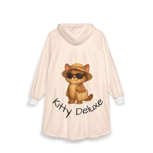 Cozy Cat Hooded Blanket – Unisex Loungewear & Gift