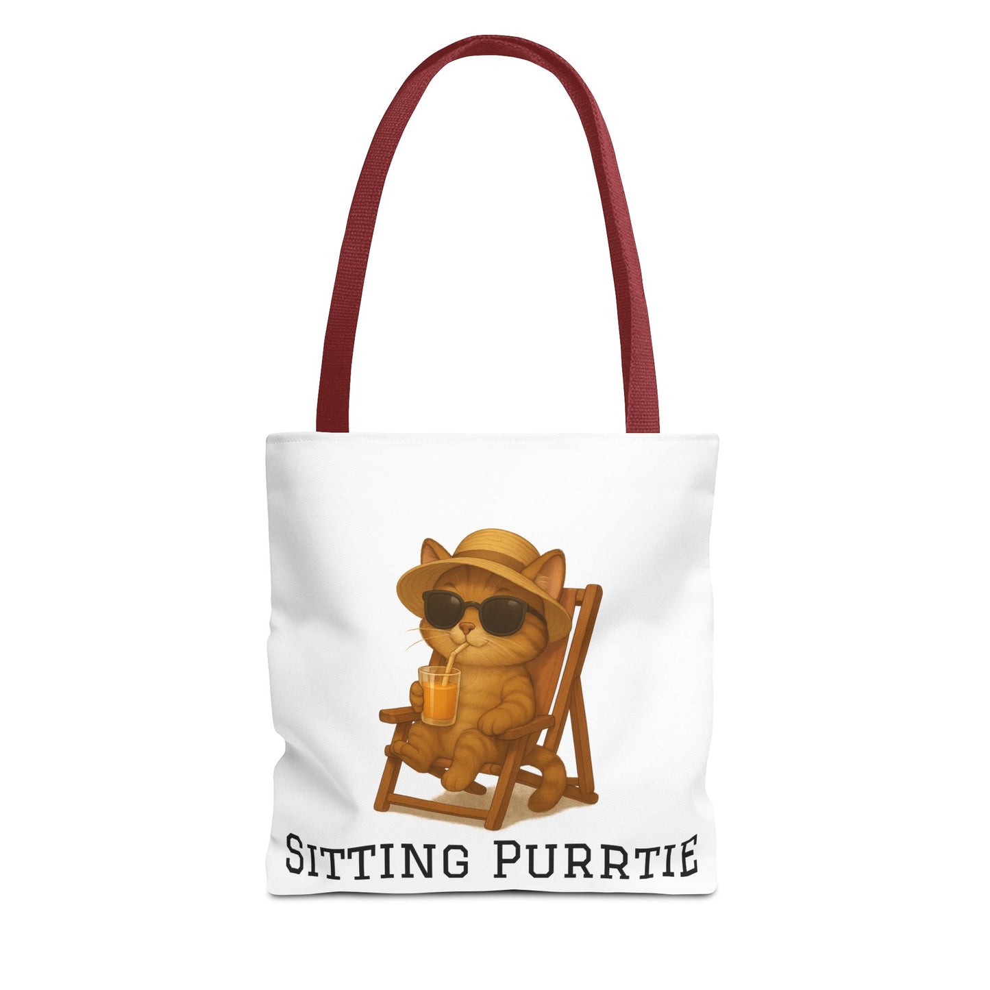 "Sitting Purrtie" Cat Tote – Cute & Eco-Friendly Bag