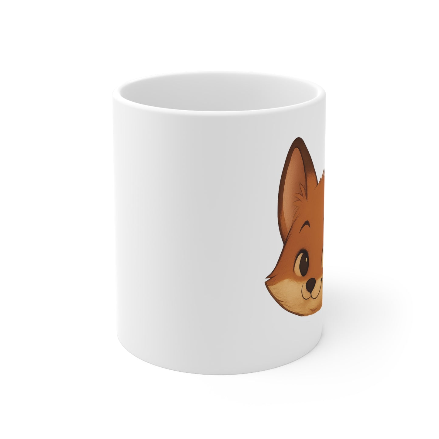 Fox Face Ceramic Mug – Cute Animal Lover Gift