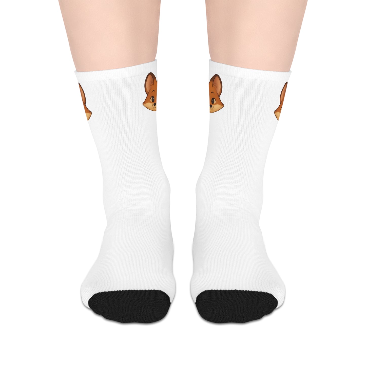 Cheeky Fox Crew Socks – Fun & Cozy Footwear