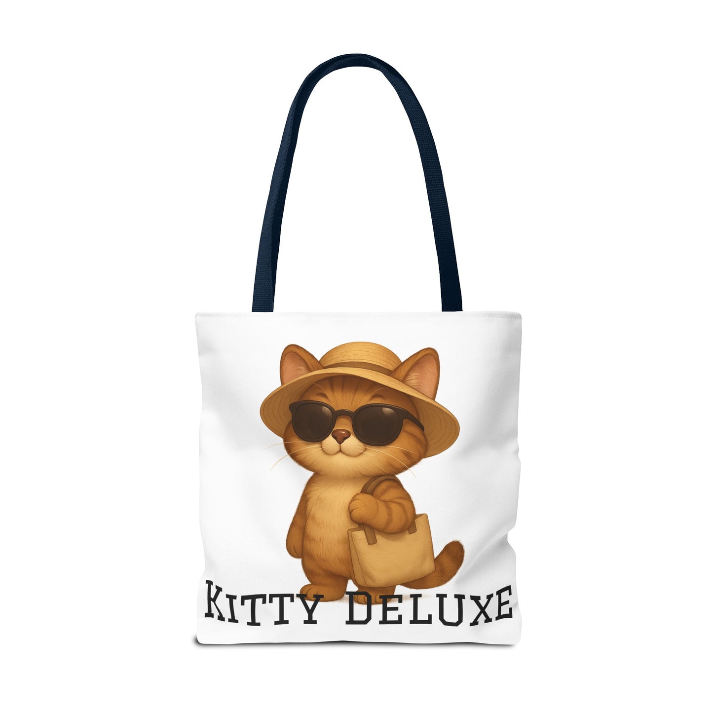 Cat Tote Bag – "Kitty Deluxe" Eco-Friendly Shopping & Beach Bag