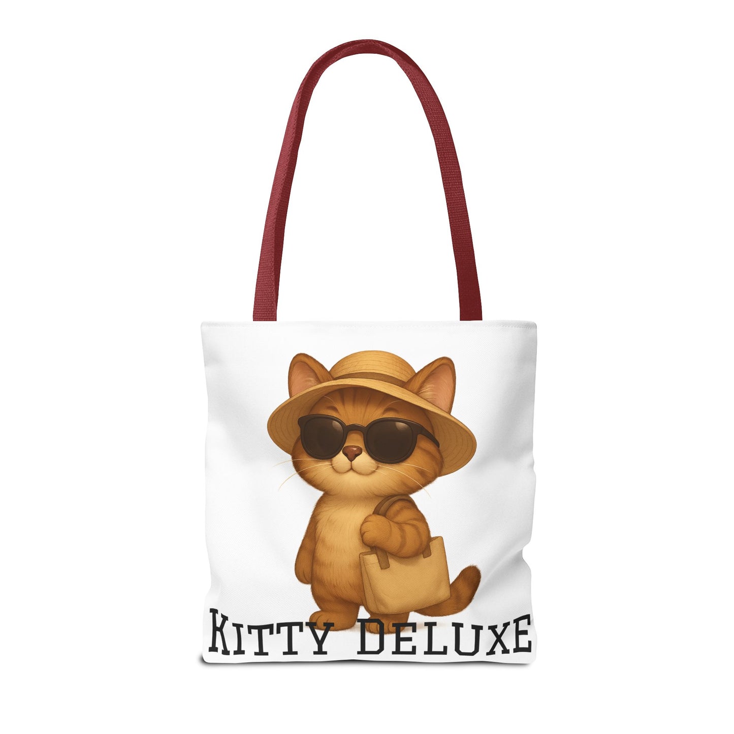 Cat Tote Bag – "Kitty Deluxe" Eco-Friendly Shopping & Beach Bag