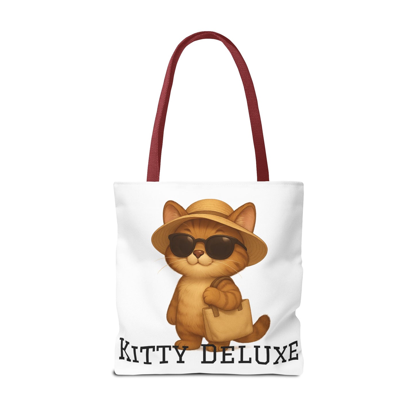 Cat Tote Bag – "Kitty Deluxe" Eco-Friendly Shopping & Beach Bag