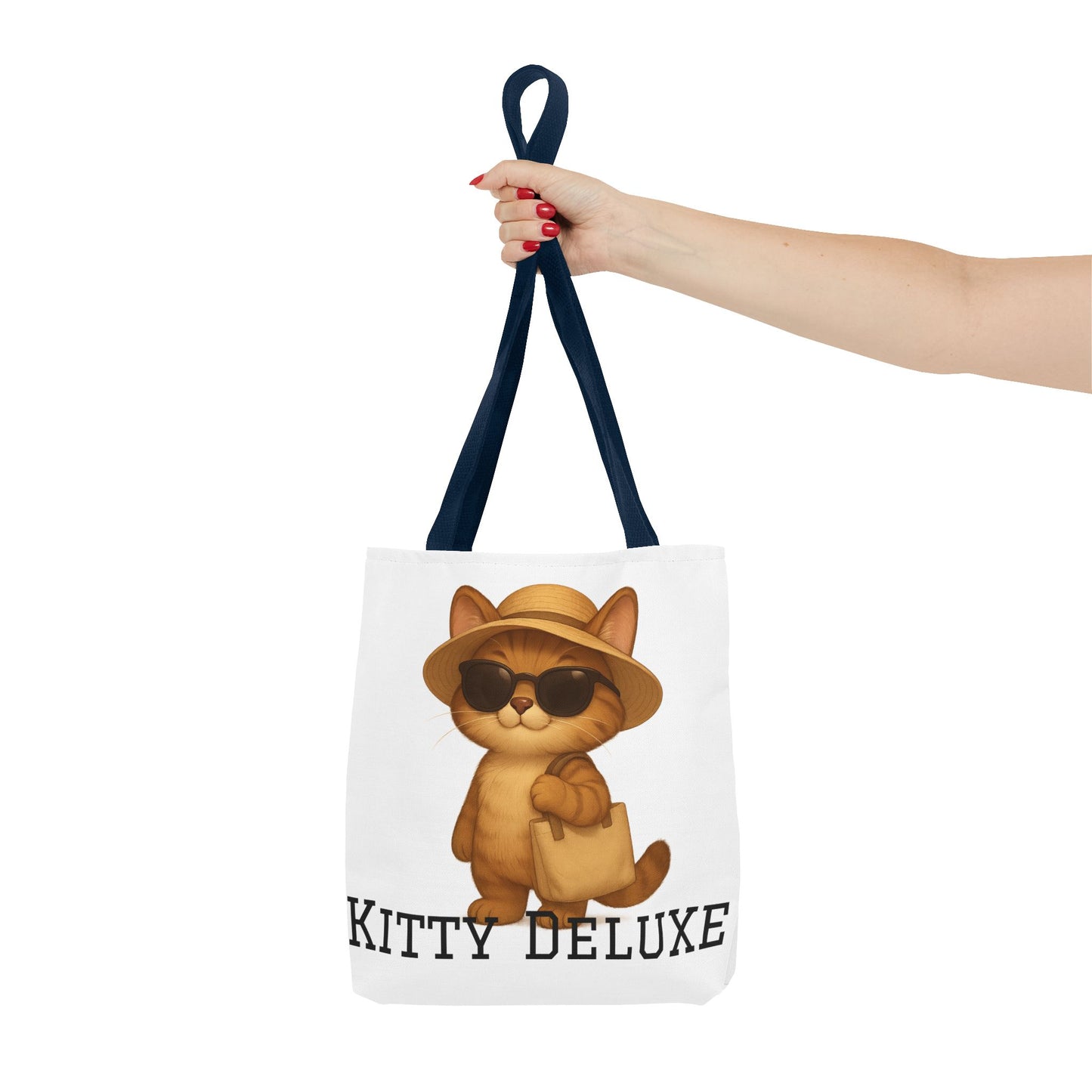 Cat Tote Bag – "Kitty Deluxe" Eco-Friendly Shopping & Beach Bag