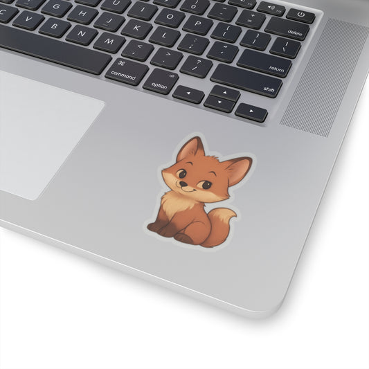 Fox Sticker – "Sweet Fox" Kiss-Cut Vinyl for Laptops & Crafts