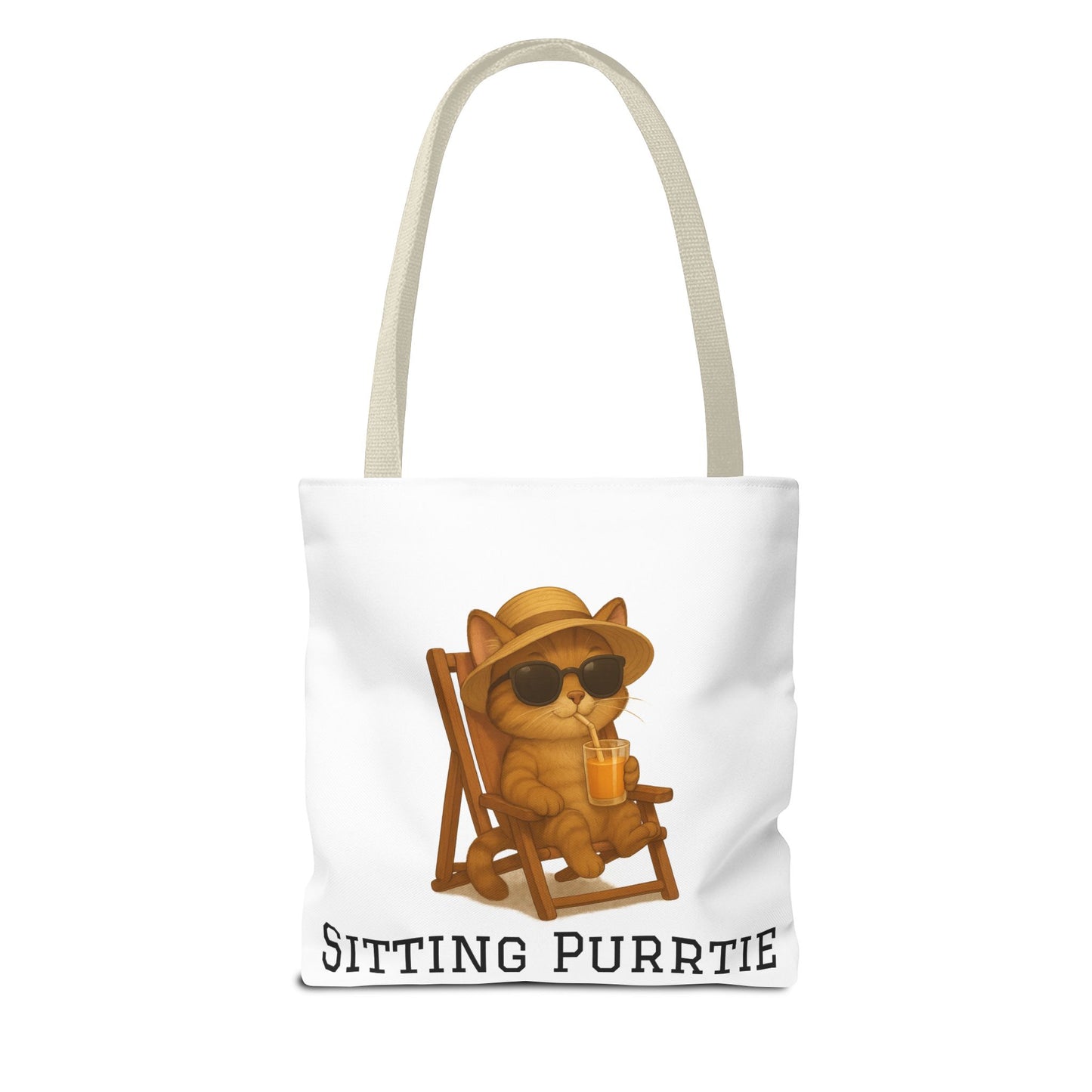 "Sitting Purrtie" Cat Tote – Cute & Eco-Friendly Bag