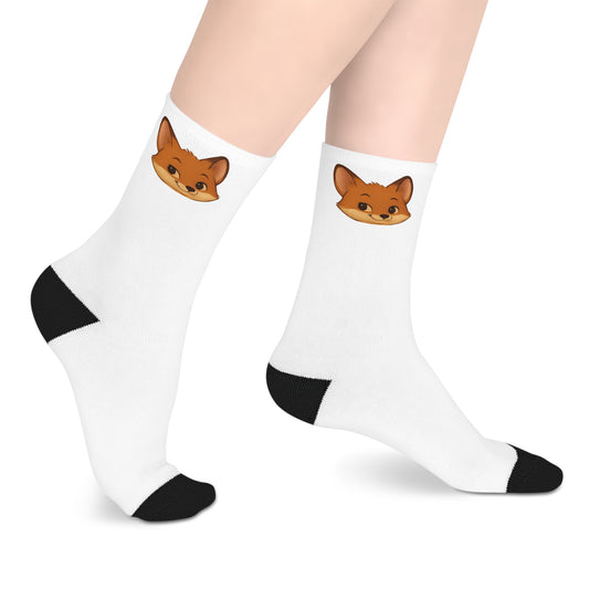 Cheeky Fox Crew Socks – Fun & Cozy Footwear