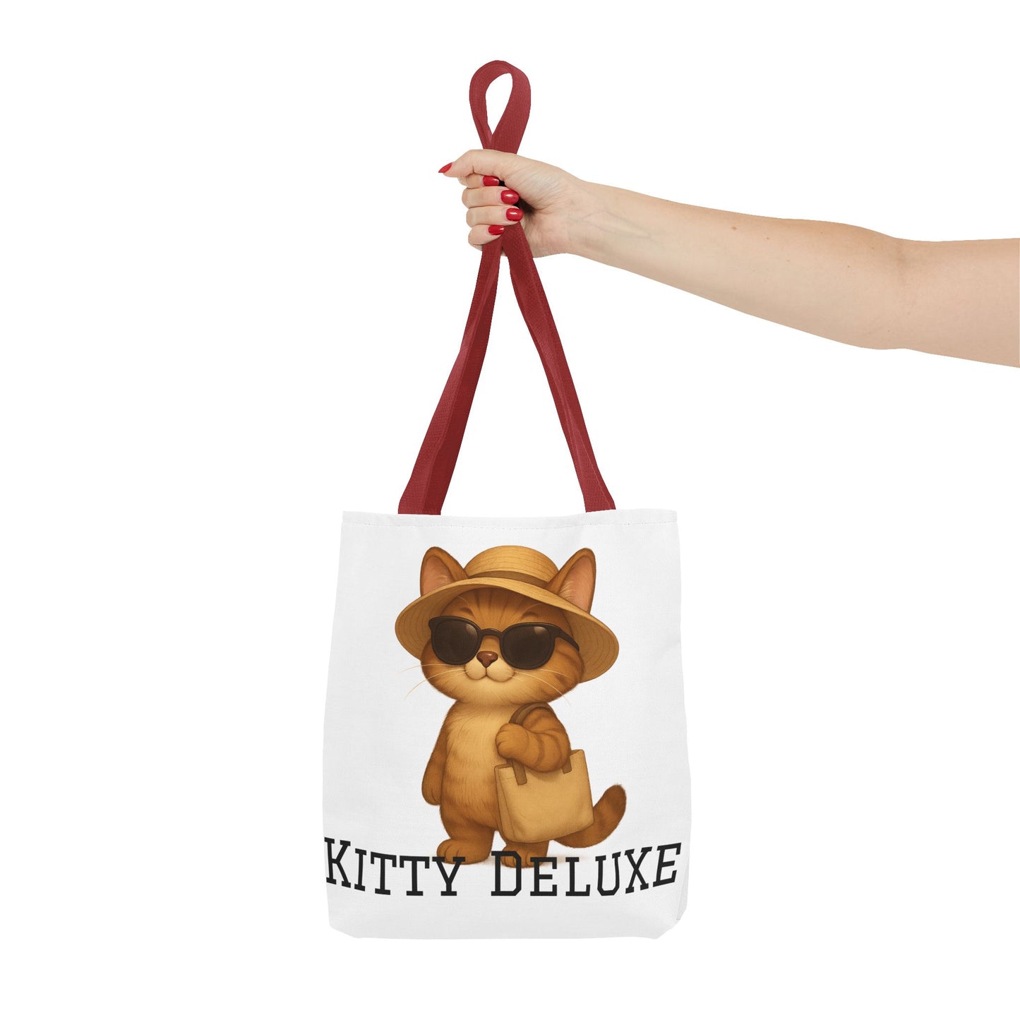 Cat Tote Bag – "Kitty Deluxe" Eco-Friendly Shopping & Beach Bag