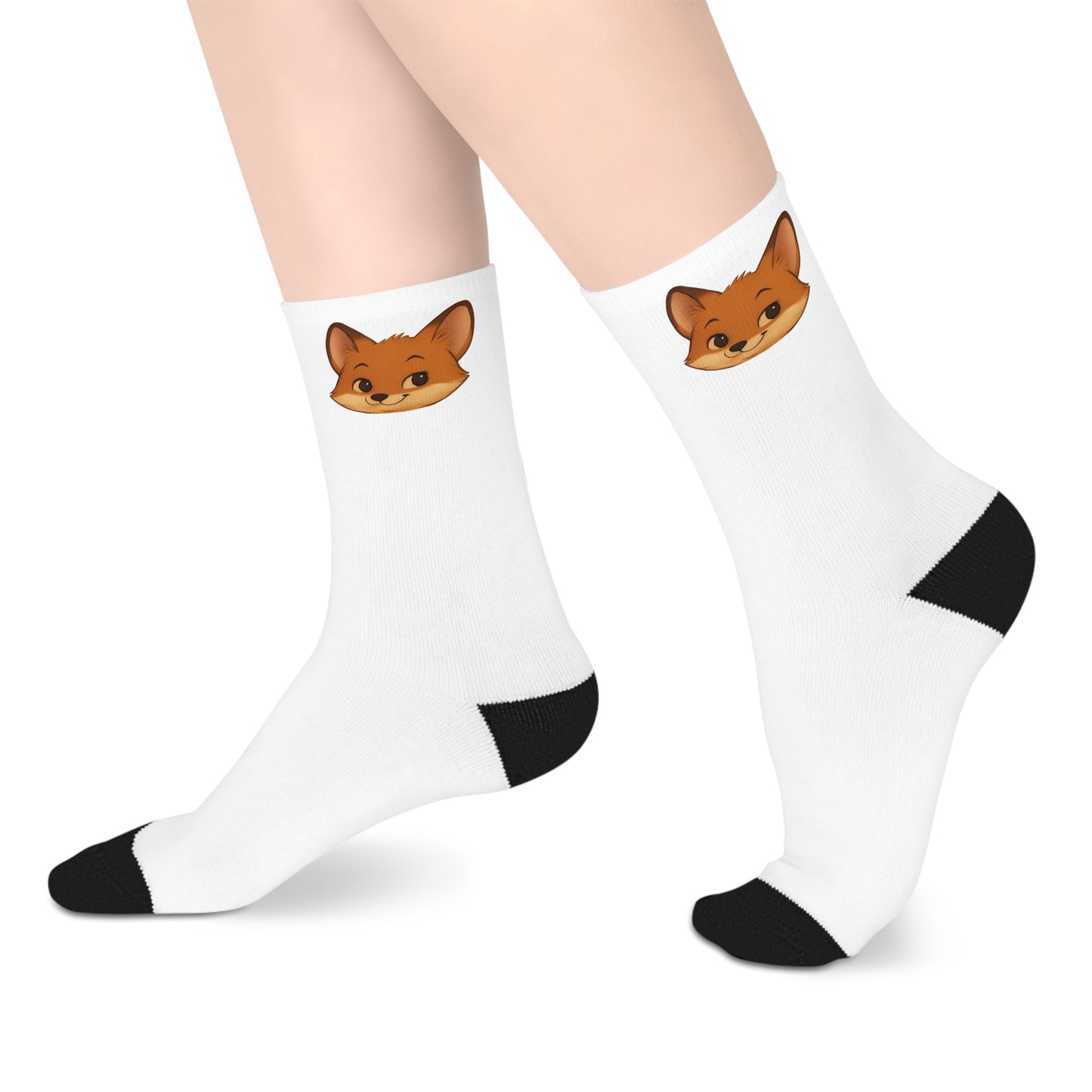 Cheeky Fox Crew Socks – Fun & Cozy Footwear