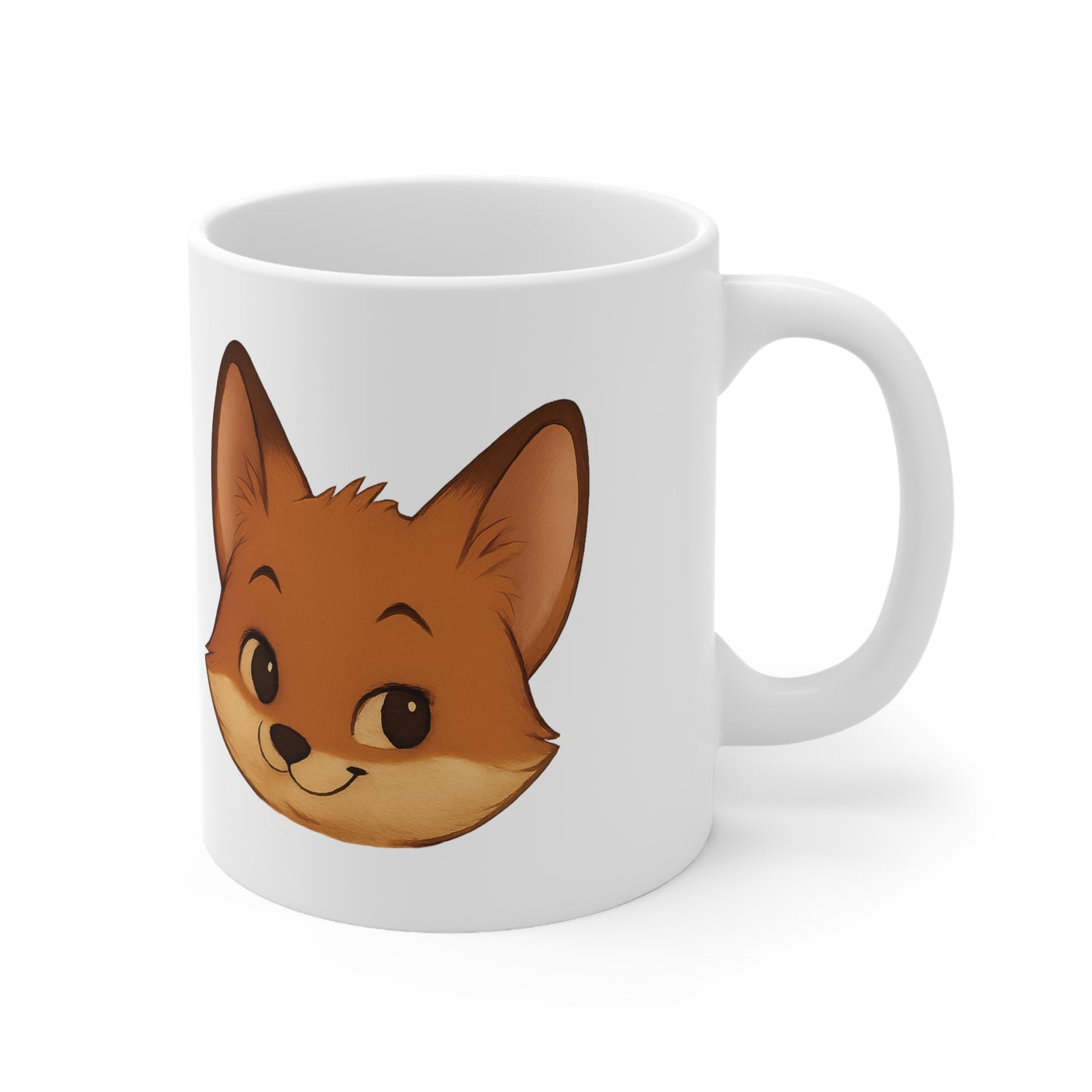 Fox Face Ceramic Mug – Cute Animal Lover Gift