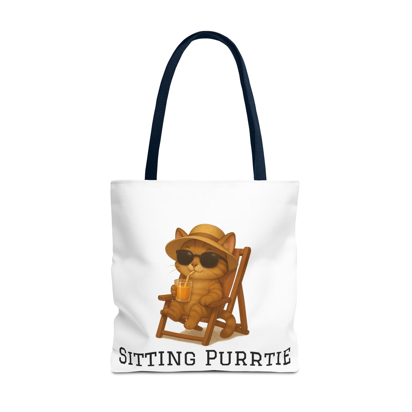 "Sitting Purrtie" Cat Tote – Cute & Eco-Friendly Bag
