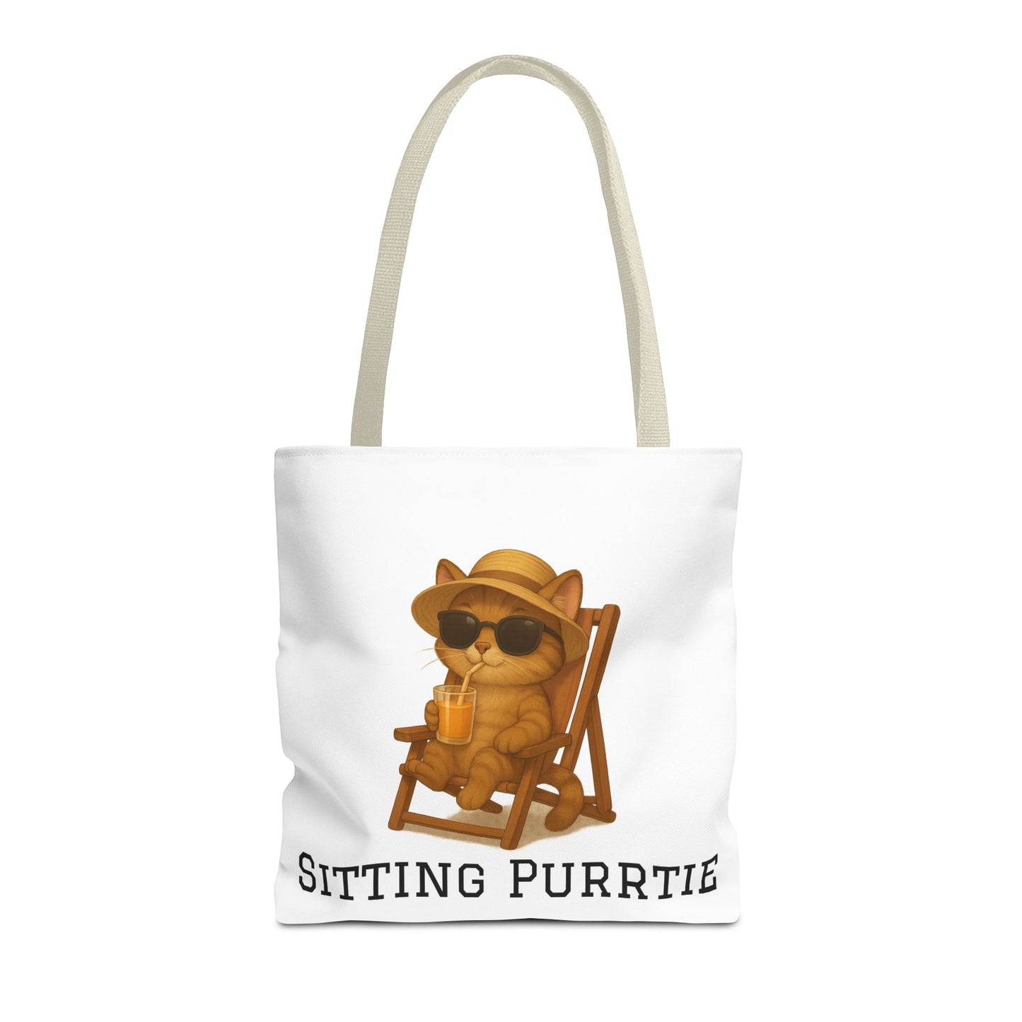 "Sitting Purrtie" Cat Tote – Cute & Eco-Friendly Bag
