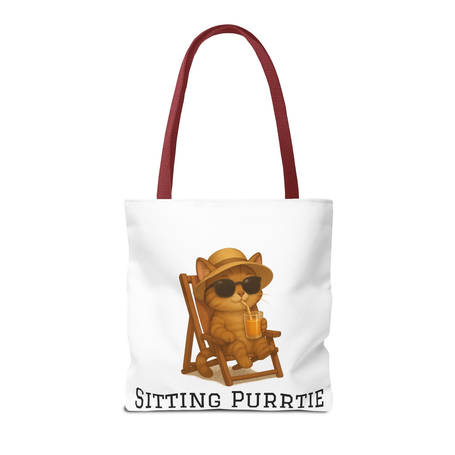 "Sitting Purrtie" Cat Tote – Cute & Eco-Friendly Bag
