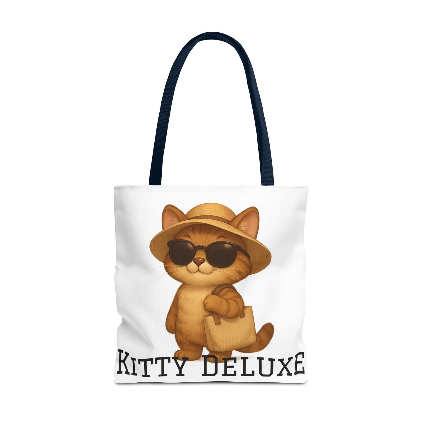 Cat Tote Bag – "Kitty Deluxe" Eco-Friendly Shopping & Beach Bag