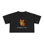 Women's Fox Crop Tee – "Cheeky Fox" Cute Summer Top