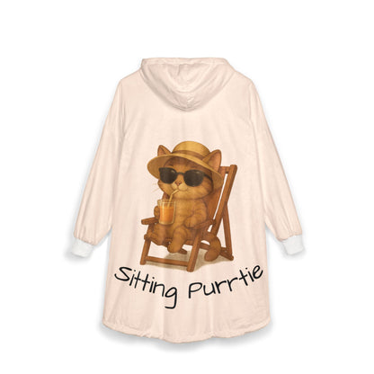 Cat Hooded Blanket – Sitting Purrty Cozy Wear