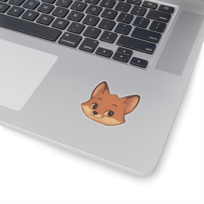 Fox Sticker – "Cheeky Fox" Kiss-Cut Vinyl for Laptops & Journals