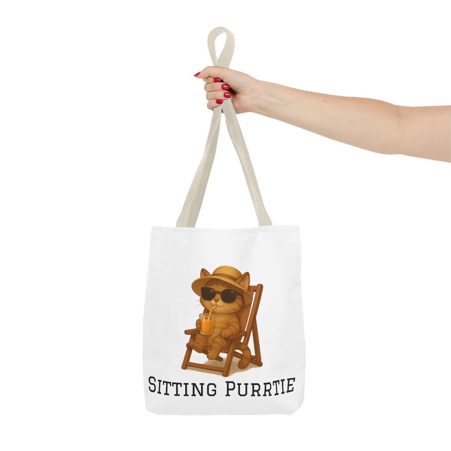 "Sitting Purrtie" Cat Tote – Cute & Eco-Friendly Bag