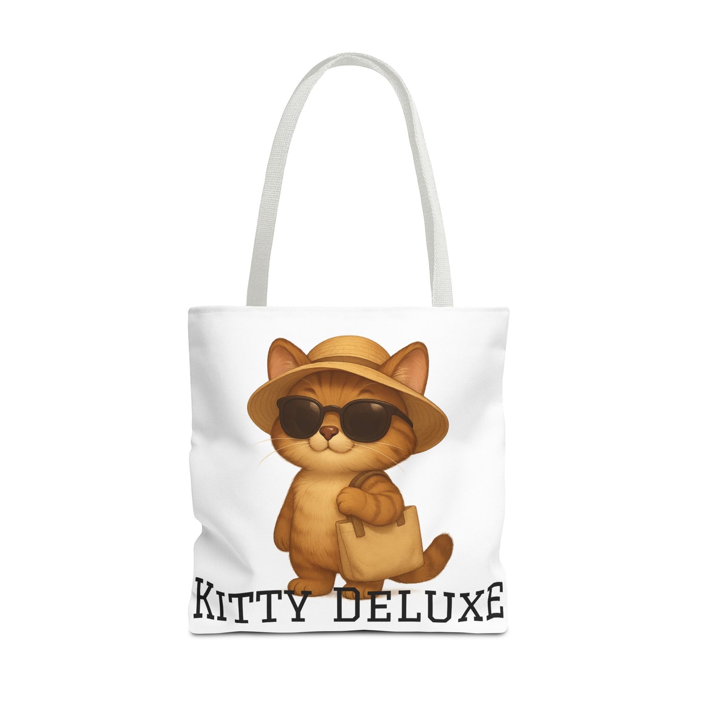 Cat Tote Bag – "Kitty Deluxe" Eco-Friendly Shopping & Beach Bag