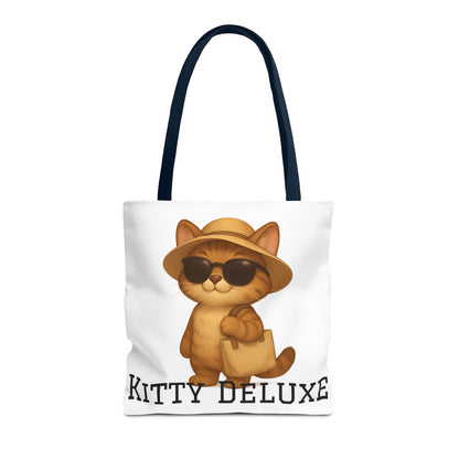Cat Tote Bag – "Kitty Deluxe" Eco-Friendly Shopping & Beach Bag