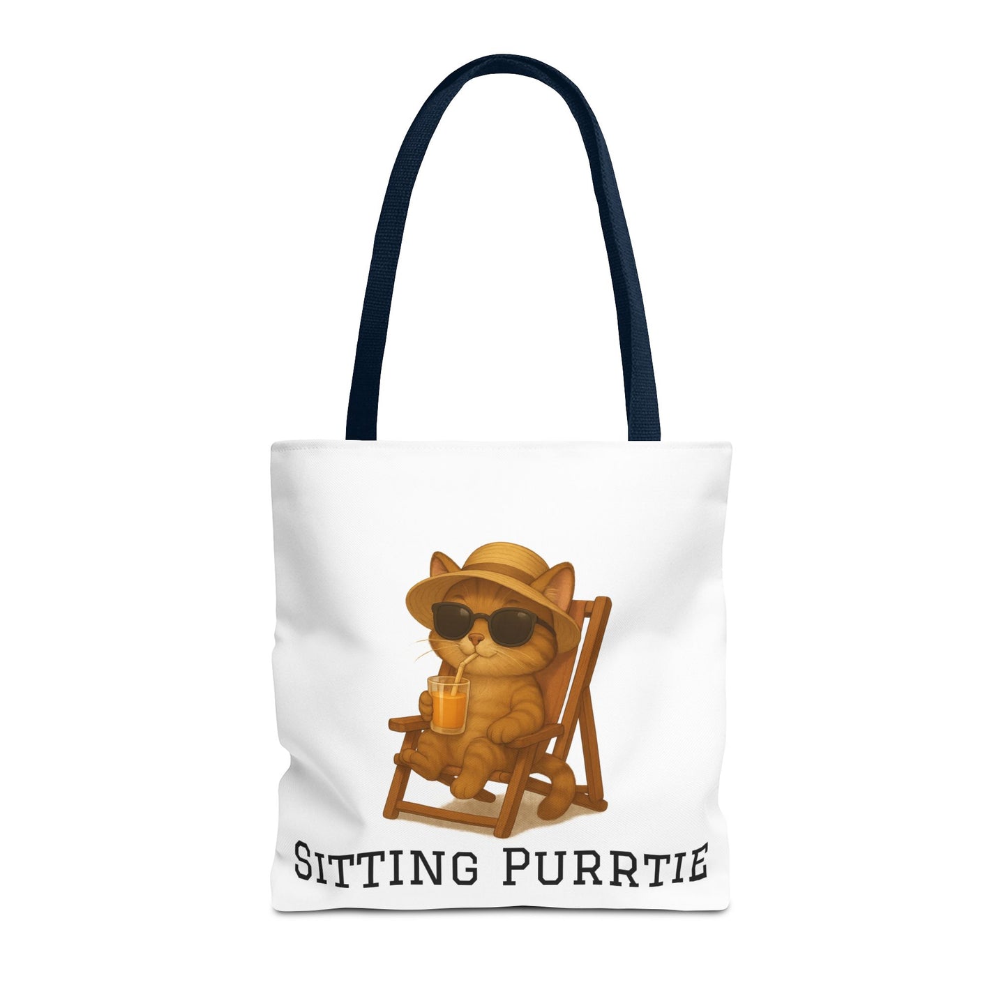 "Sitting Purrtie" Cat Tote – Cute & Eco-Friendly Bag