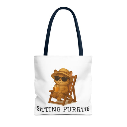 "Sitting Purrtie" Cat Tote – Cute & Eco-Friendly Bag