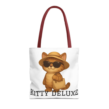 Cat Tote Bag – "Kitty Deluxe" Eco-Friendly Shopping & Beach Bag