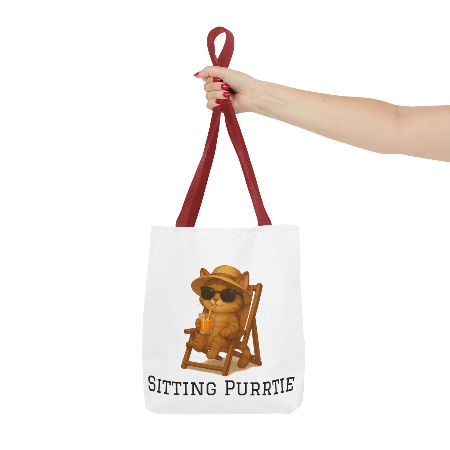"Sitting Purrtie" Cat Tote – Cute & Eco-Friendly Bag