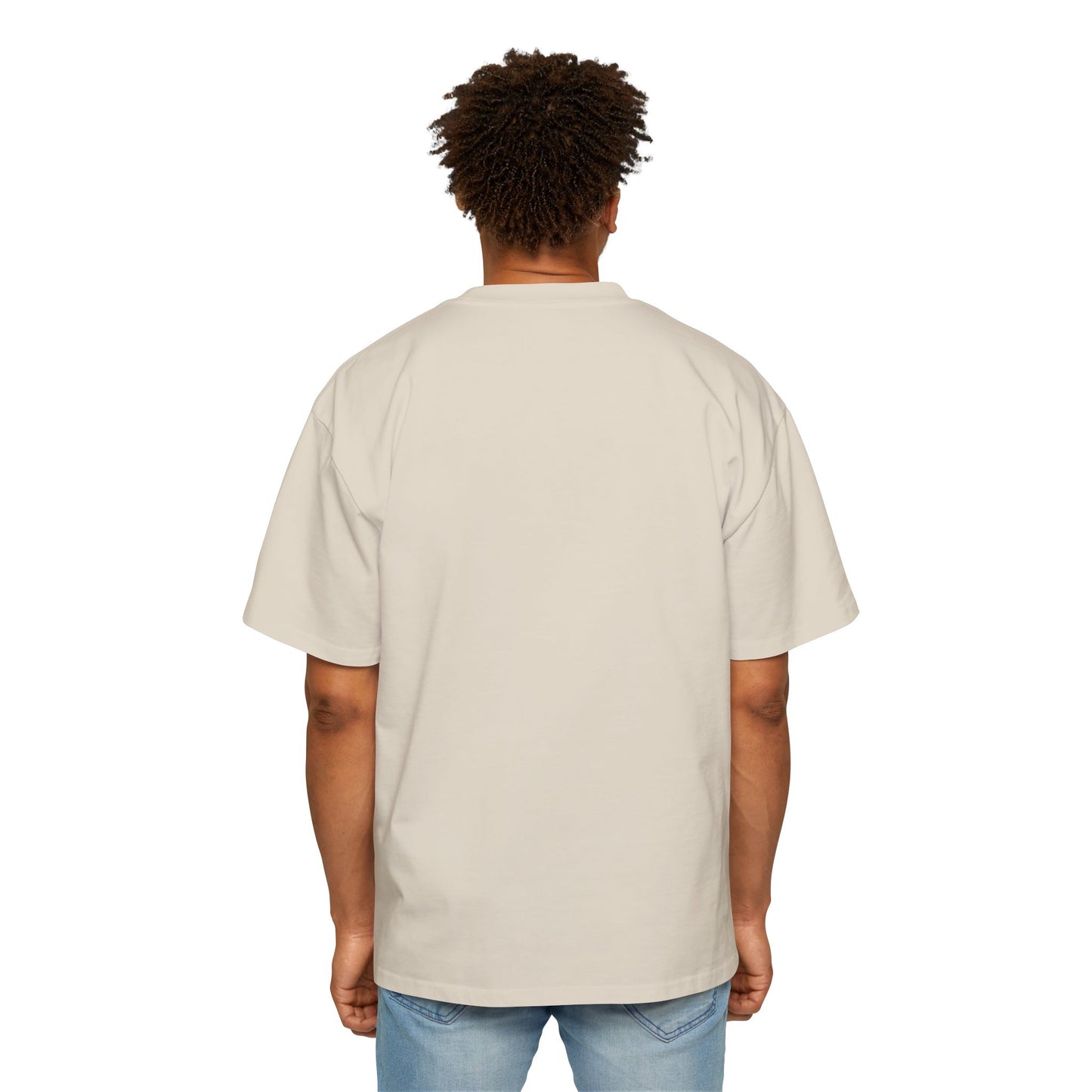 Men's Oversized T-Shirt – "My Fur-mily" Pet Lover Graphic Tee