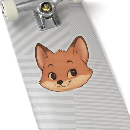 Fox Sticker – "Cheeky Fox" Kiss-Cut Vinyl for Laptops & Journals