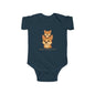 Baby Bodysuit – Daddy Dog & Baby Fox Family Design