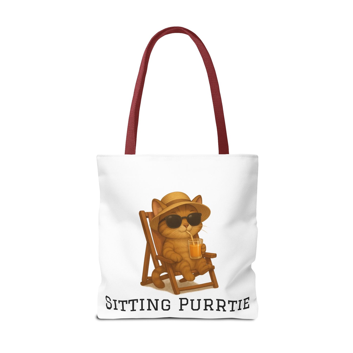"Sitting Purrtie" Cat Tote – Cute & Eco-Friendly Bag