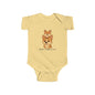 Baby Bodysuit – Daddy Dog & Baby Fox Family Design