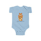 Baby Bodysuit – Daddy Dog & Baby Fox Family Design