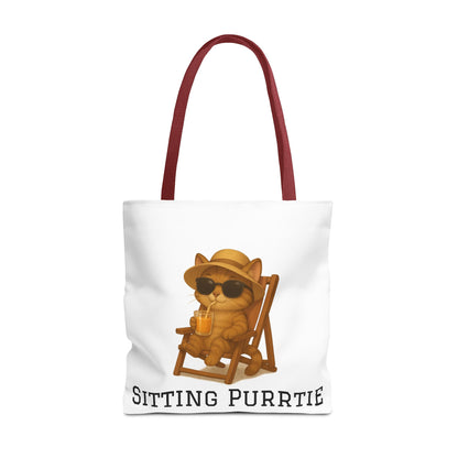 "Sitting Purrtie" Cat Tote – Cute & Eco-Friendly Bag