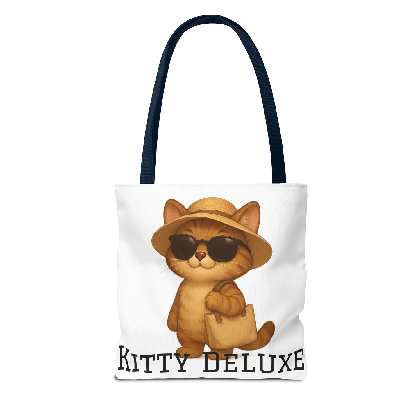Cat Tote Bag – "Kitty Deluxe" Eco-Friendly Shopping & Beach Bag
