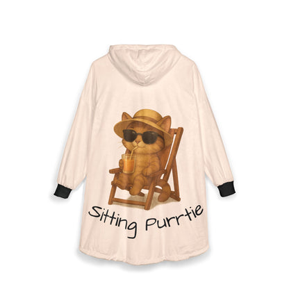 Cat Hooded Blanket – Sitting Purrty Cozy Wear