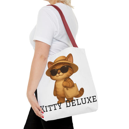 Cat Tote Bag – "Kitty Deluxe" Eco-Friendly Shopping & Beach Bag