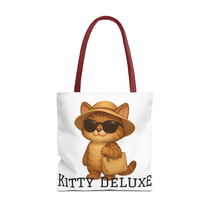 Cat Tote Bag – "Kitty Deluxe" Eco-Friendly Shopping & Beach Bag