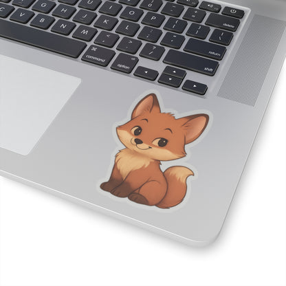Fox Sticker – "Sweet Fox" Kiss-Cut Vinyl for Laptops & Crafts