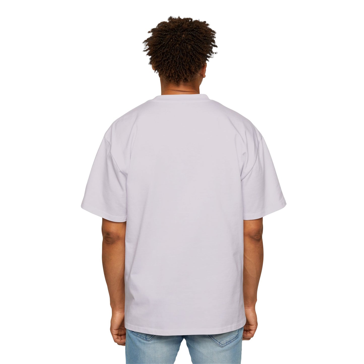 Men's Oversized T-Shirt – "My Fur-mily" Pet Lover Graphic Tee
