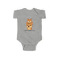 Baby Bodysuit – Daddy Dog & Baby Fox Family Design