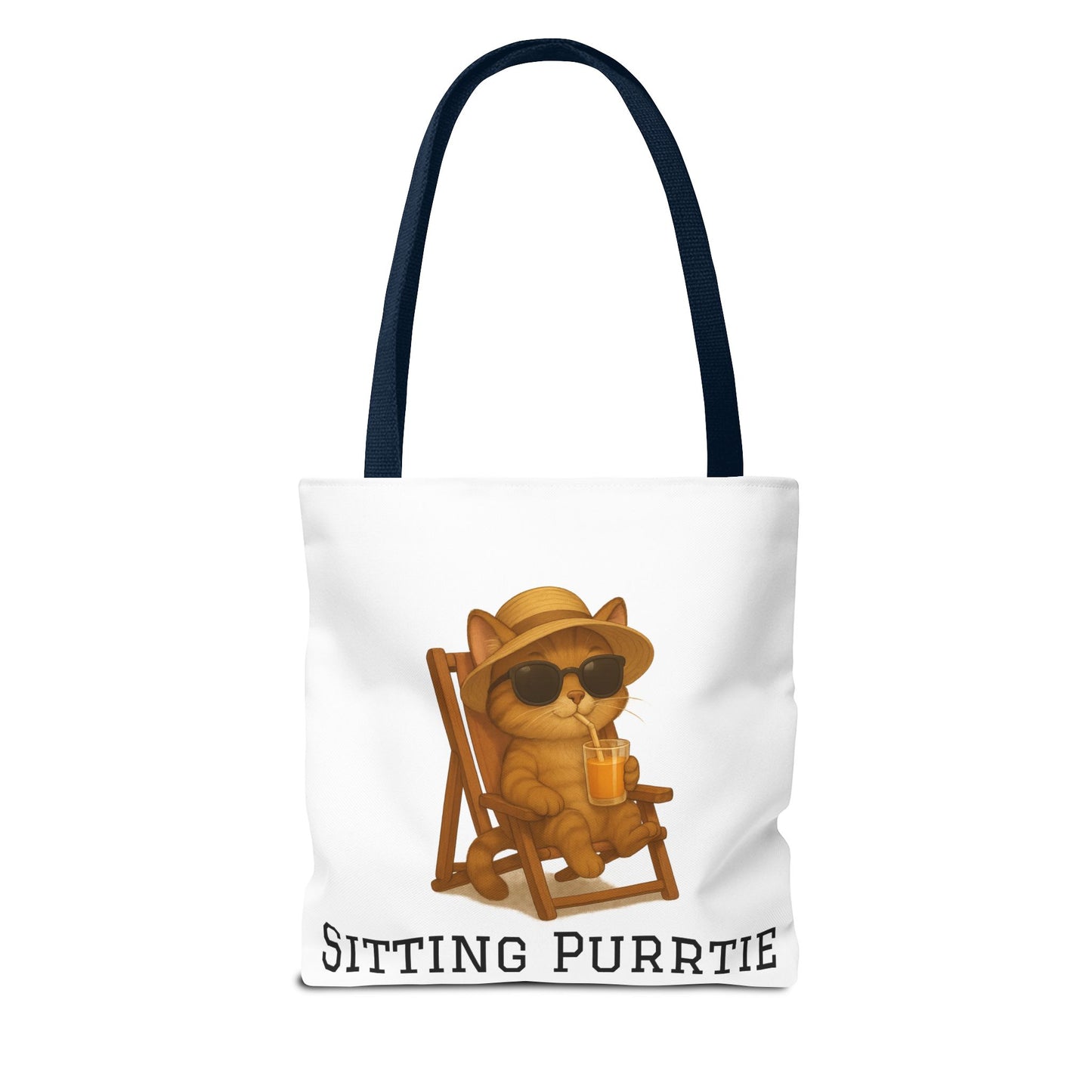 "Sitting Purrtie" Cat Tote – Cute & Eco-Friendly Bag