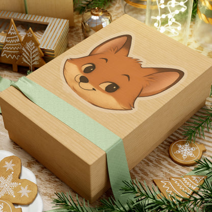 Fox Sticker – "Cheeky Fox" Kiss-Cut Vinyl for Laptops & Journals