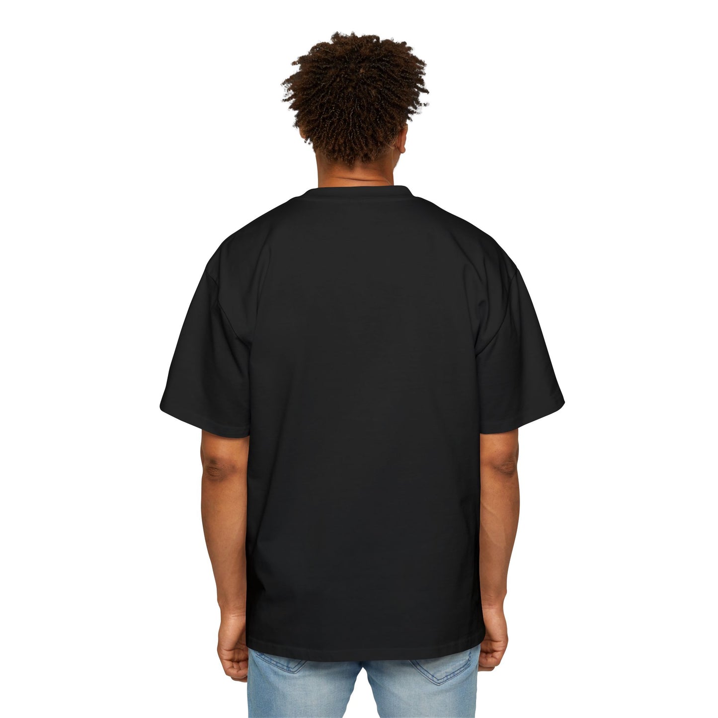 Men's Oversized T-Shirt – "My Fur-mily" Pet Lover Graphic Tee