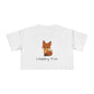 Women's Fox Crop Tee – "Cheeky Fox" Cute Summer Top