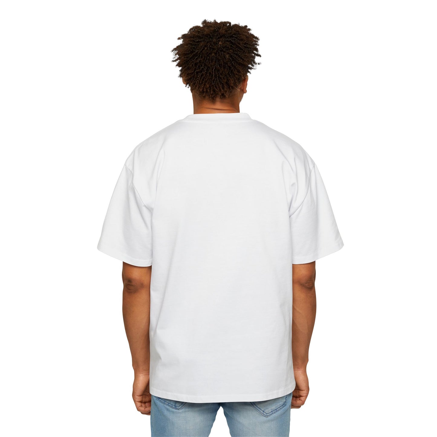 Men's Oversized T-Shirt – "My Fur-mily" Pet Lover Graphic Tee