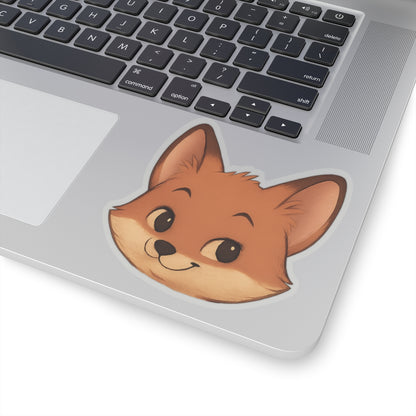 Fox Sticker – "Cheeky Fox" Kiss-Cut Vinyl for Laptops & Journals