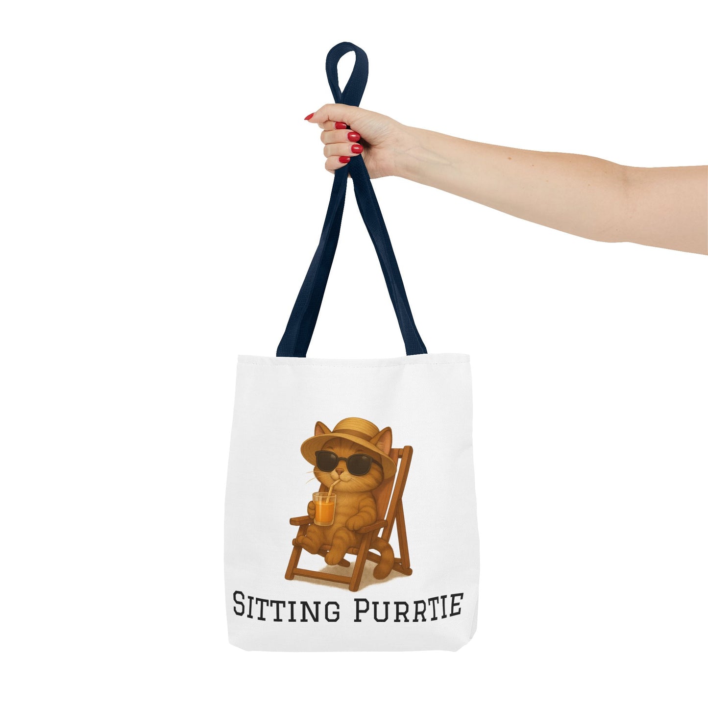 "Sitting Purrtie" Cat Tote – Cute & Eco-Friendly Bag