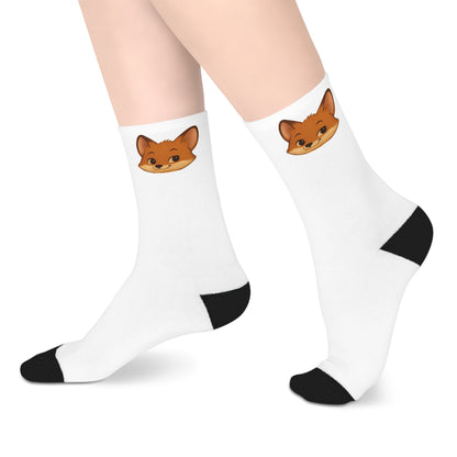 Cheeky Fox Crew Socks – Fun & Cozy Footwear